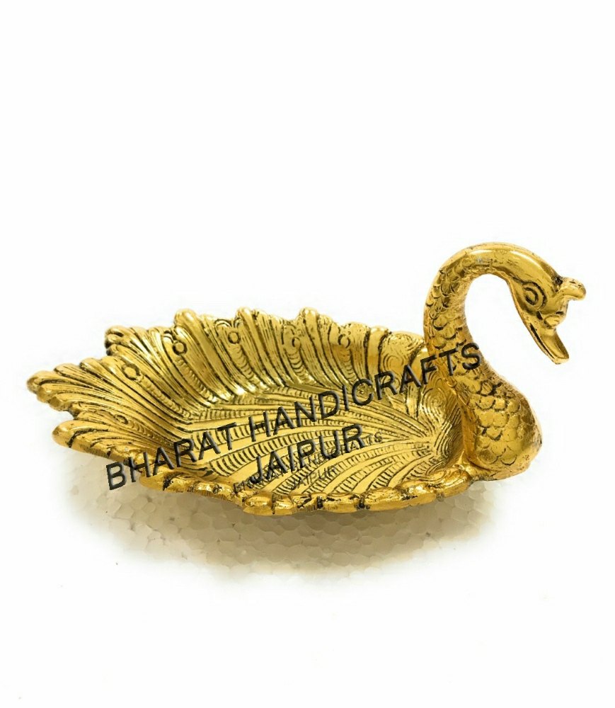 Gold Plated swan Tray