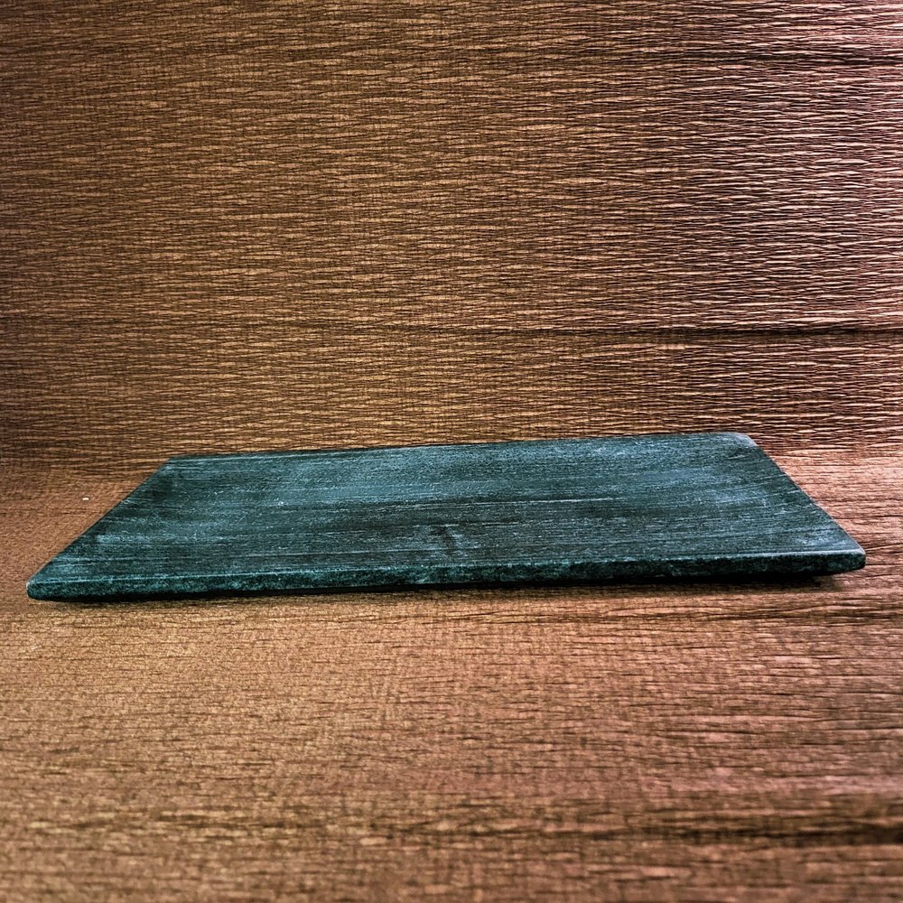 Serving Utensils Rectangular Rectangle Marble Platter Midnight Black, Packaging Type: Box, Size: 12*6 Inch
