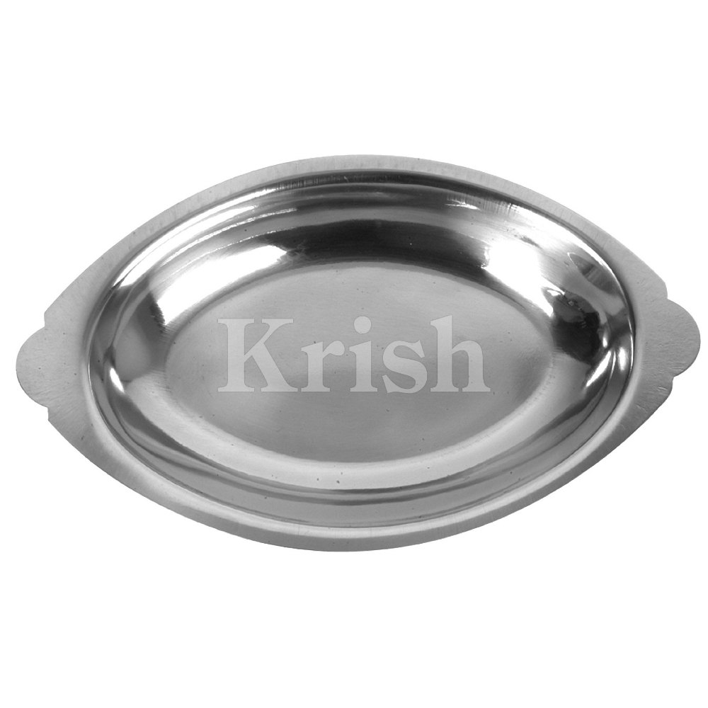 Stainless Steel Platter Round Au Gratin Dish for Home
