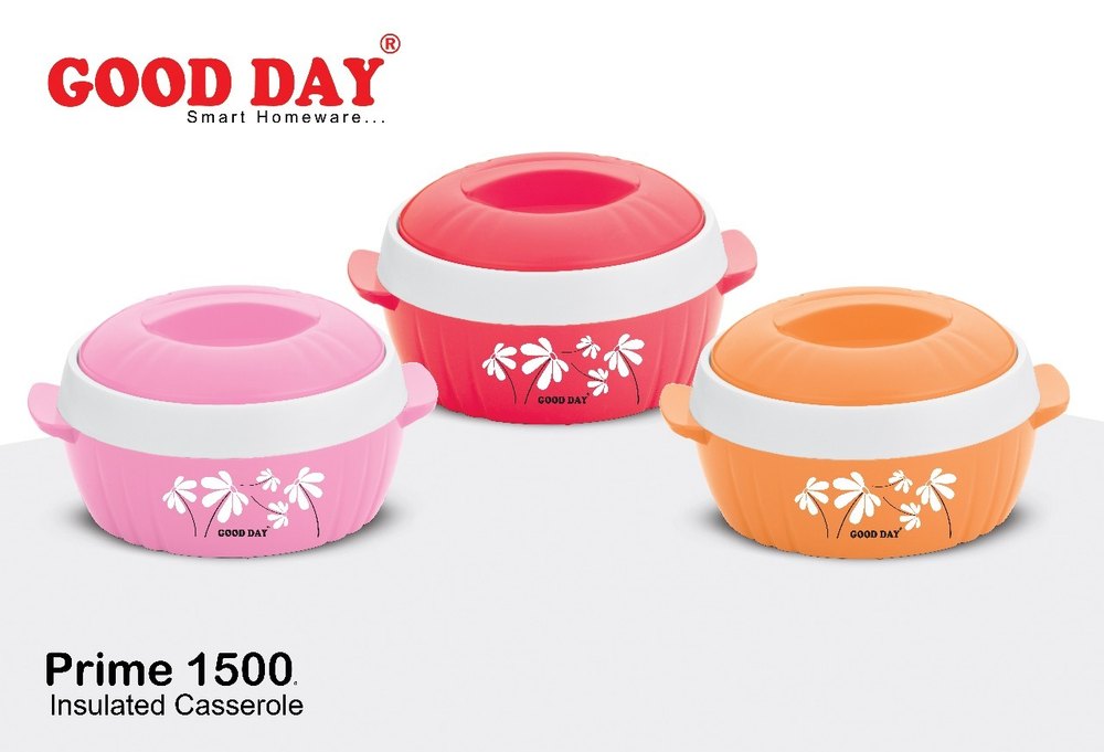 GOODDAY Pink/Red/Orange Prime Insulated Casserole 1500 Ml, Size: 1500 Ml