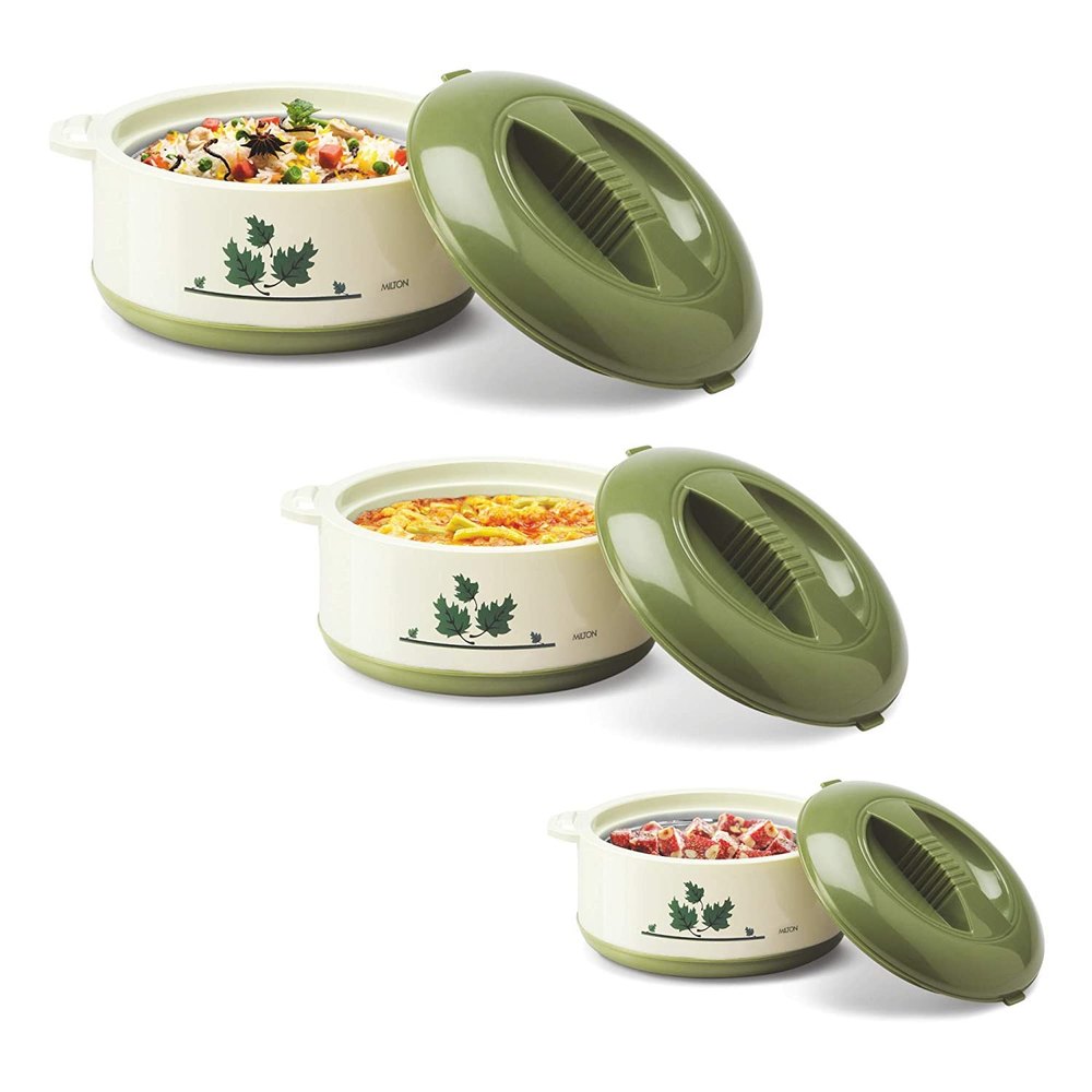 Stainless Steel White Milton Casserole, For Home, Packaging Type: Box