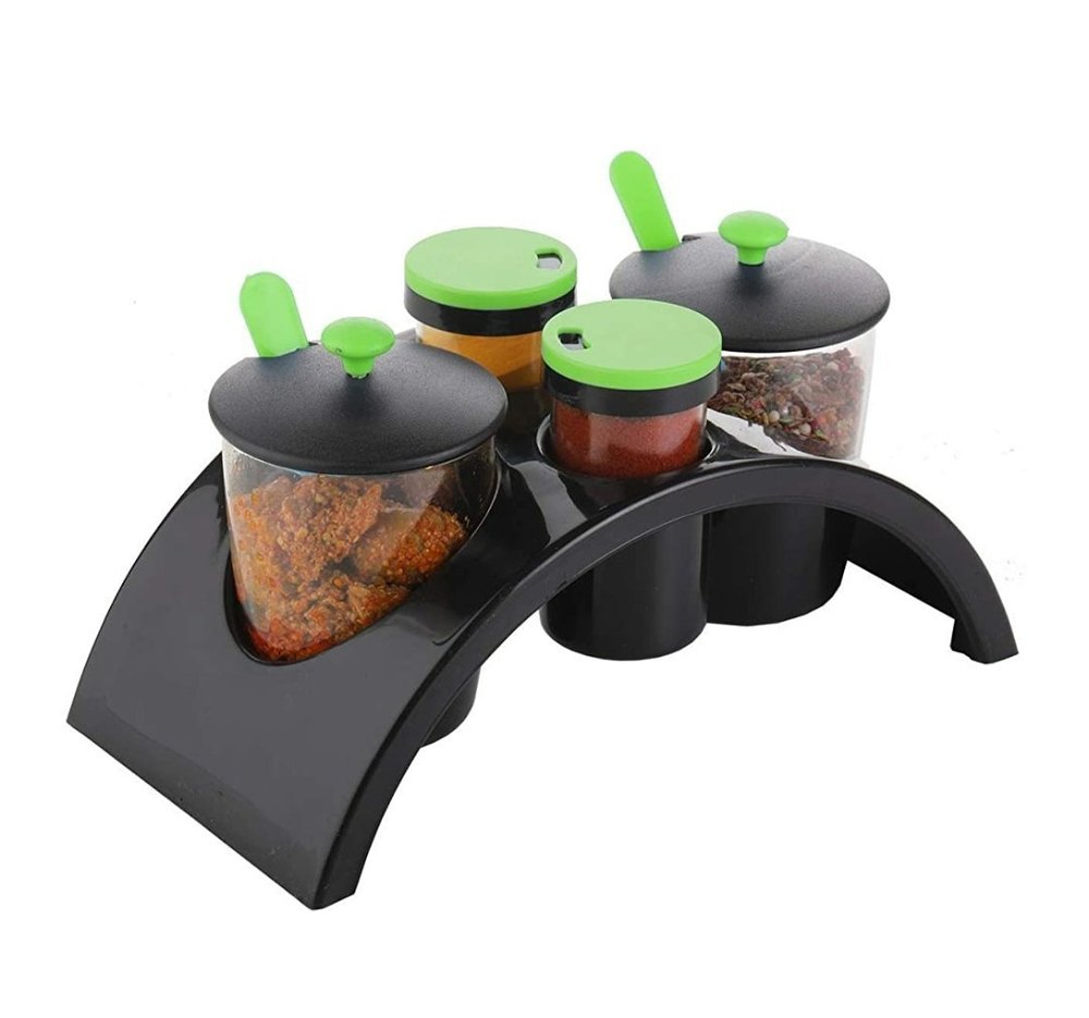 Plastic 4 Pieces Spice And Pickle Set, For Home