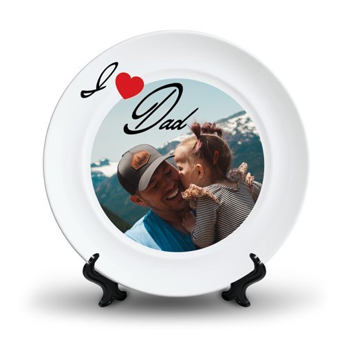 Photo Printed Ceramic Plate, For Promotional Use
