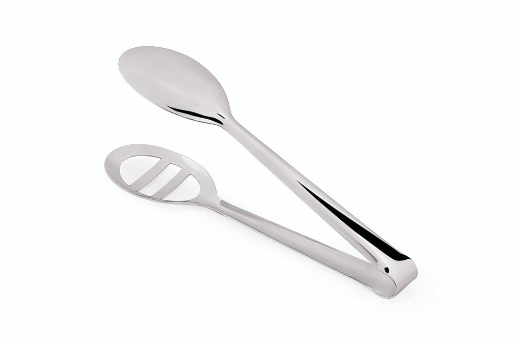 Silver Stainless Steel Oval Pick Tong, For Bar And Resto, Packaging Type: Box
