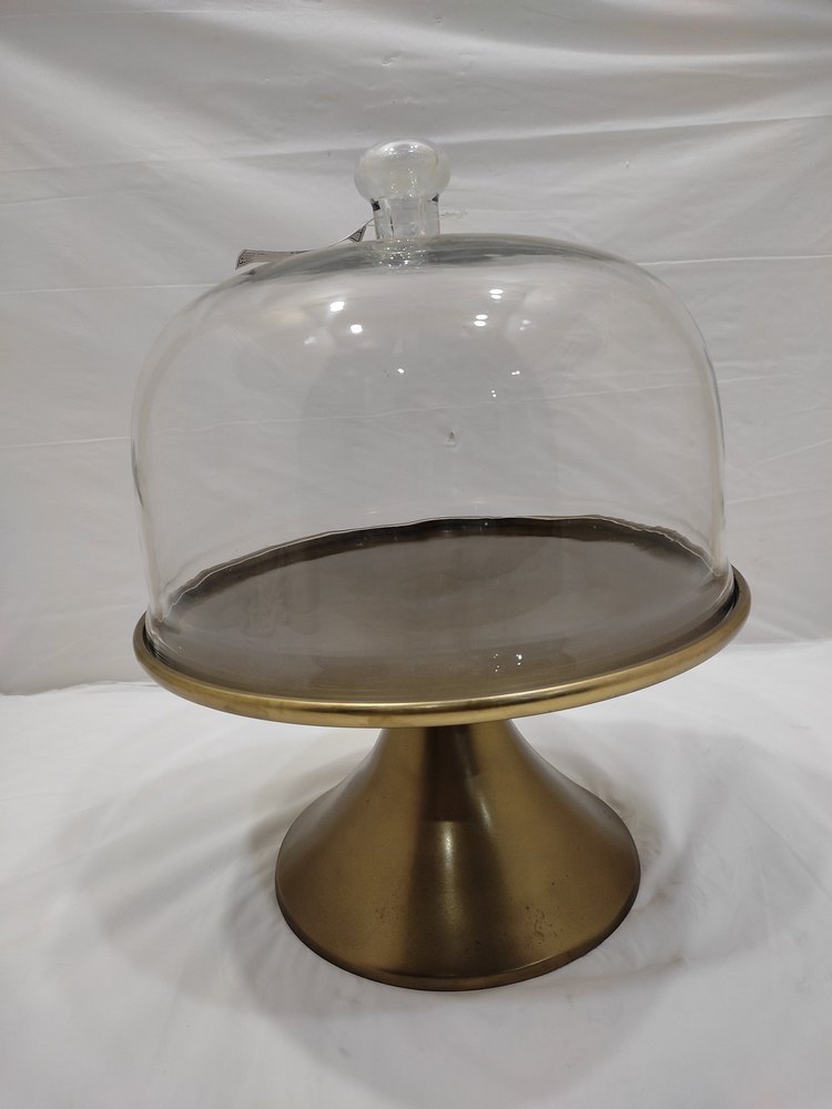 Aluminum Cake Stand With Dome, For Everywhere, Packaging Type: Carton