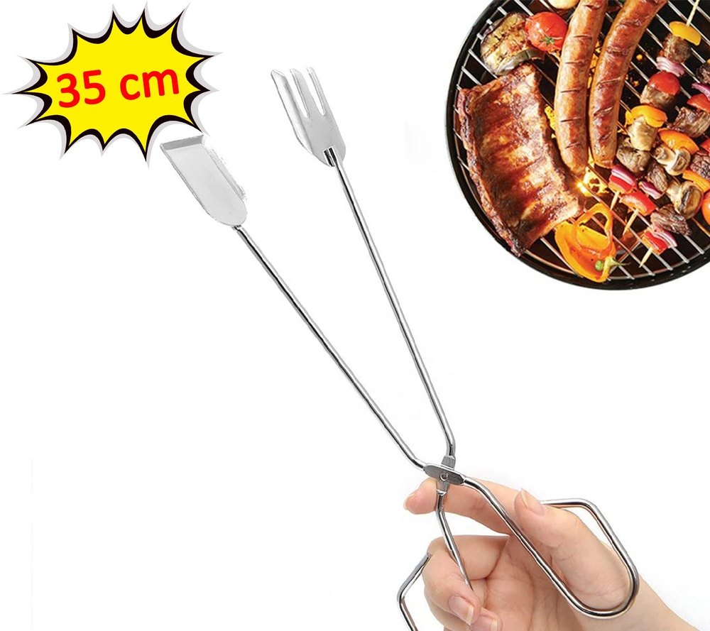 Multi functional Metal BBQ Clip Tongs Clamp for Garbage Charcoal Serving Tools