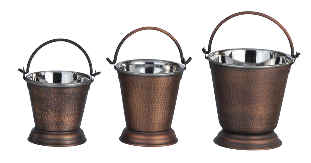 Smokey Finished Copper Balti Dishes, For Hotel, Packaging Type: Box