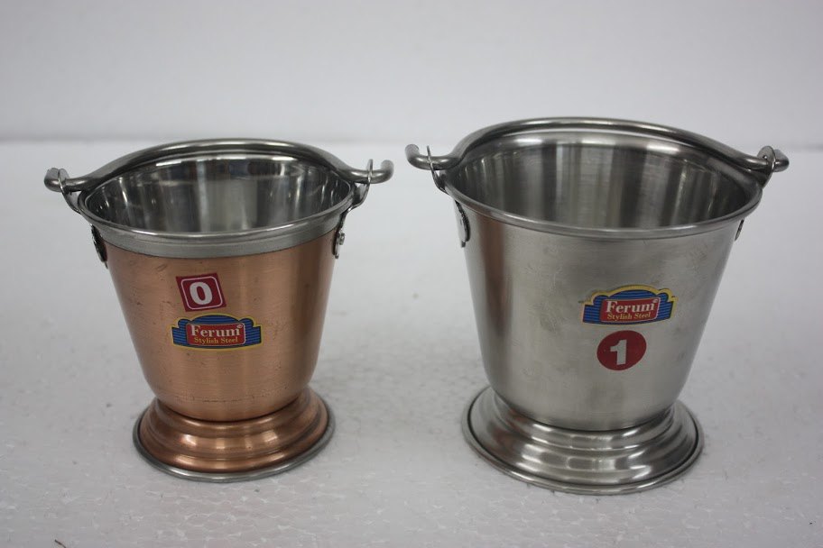 Silver Stainless Steel K.B Bucket, M.F Bucket, Packaging Type: Carton, Size: 14 Inch