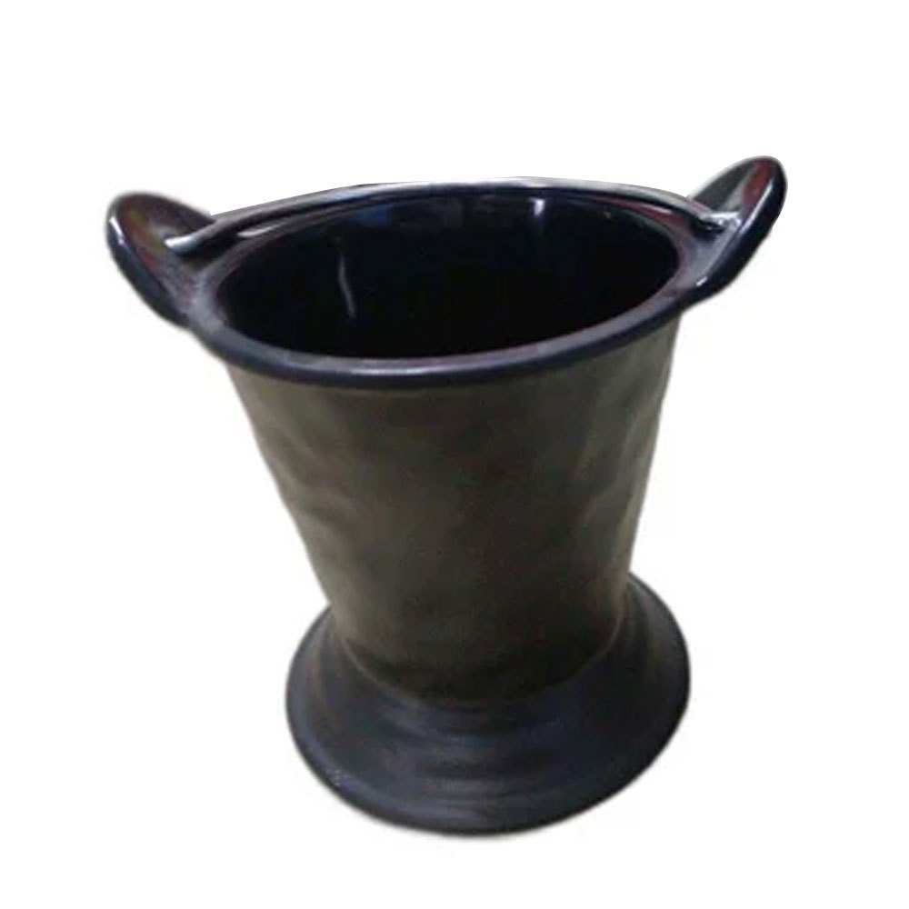 Black Round Melamine Serving Balti, For Home