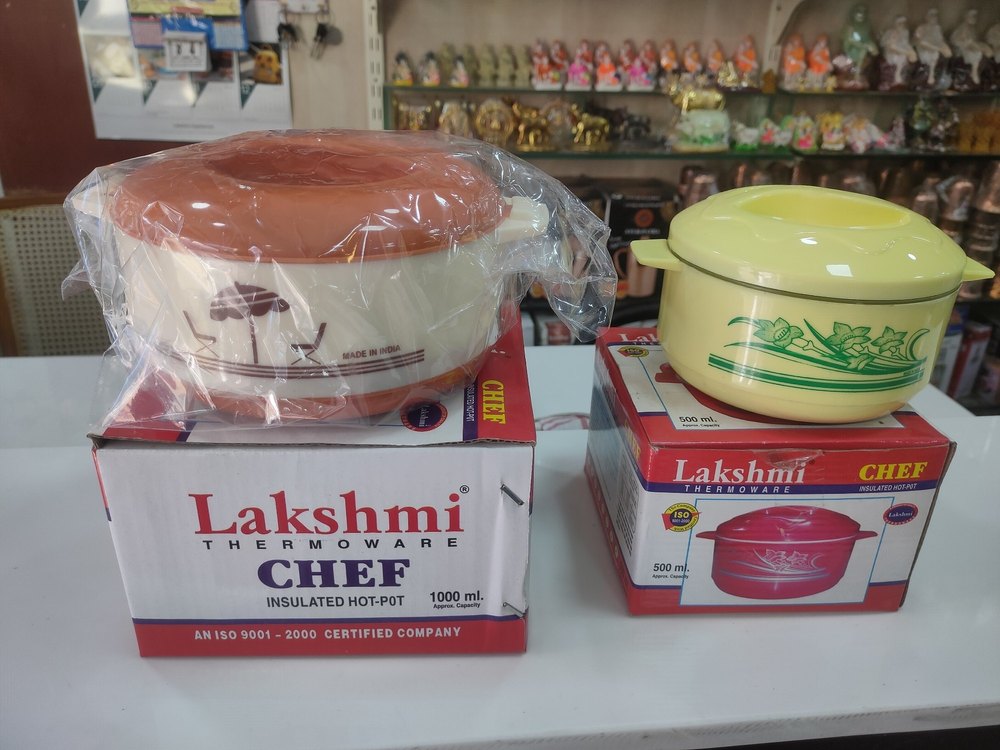 Lakshmi Silver 500 ml plastic hot box, For Home