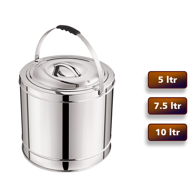 Sliver Stainless Steel Insulated Hot Case, For Home
