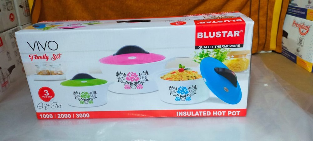 Blustar Printed Bluestar Insulated Casserole, For Home, Model Name/Number: Vivo