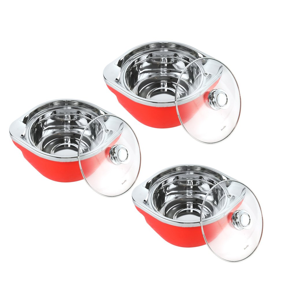 Kwality 3pcs Figo Casserole Set, For Home, Capacity: 1000+1500+2000 ml