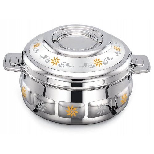 Silver Steel Hotpots, Capacity: 1500-3000 Ml