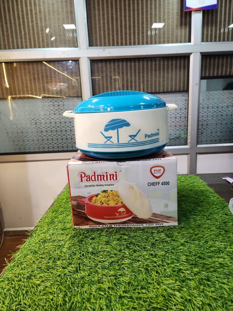 padmini sky blue Plastic Insulated Thermowares Hot Pot, For Home, Capacity: 1 Ltr