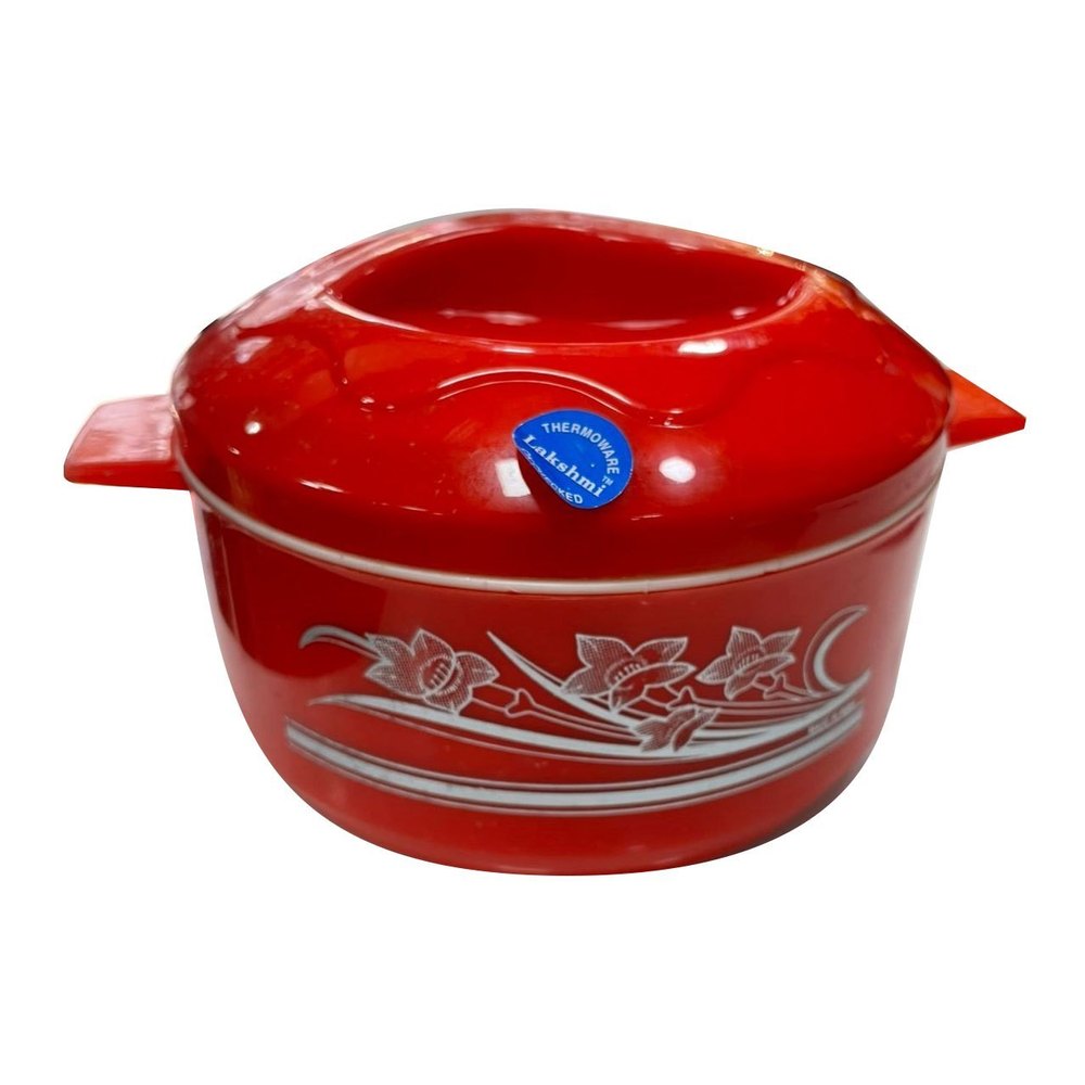 Red Printed Plastic Insulated Thermoware, Capacity: 500 ml