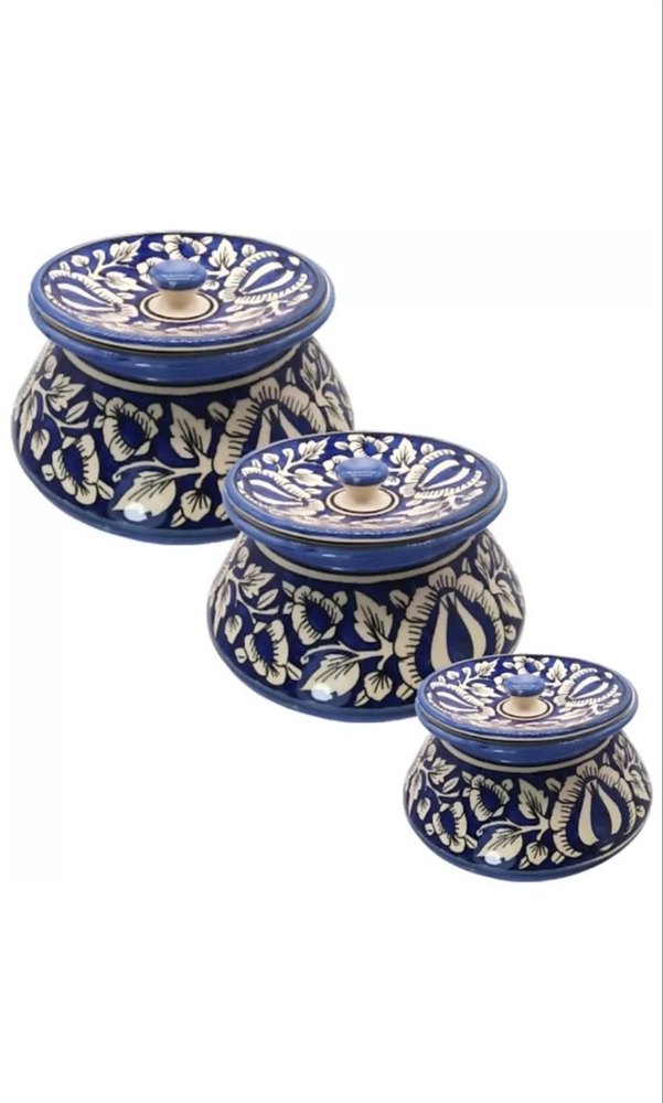 Designer Blue Ceramic Handi