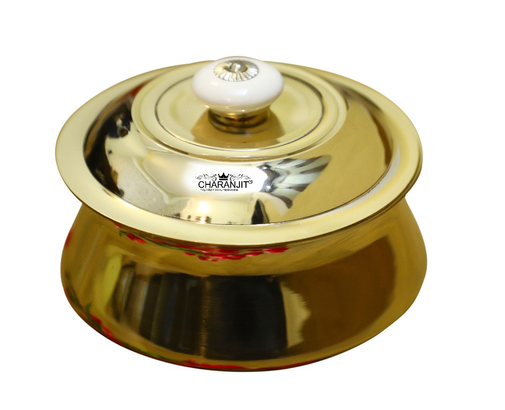 Bronze Kansa Casserole (Unbreakable), Capacity: 850ml & 1250mL