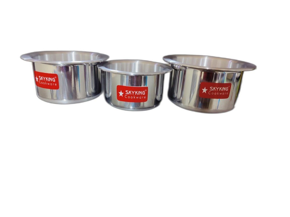 Polished Silver Aluminium Mini Bhagona