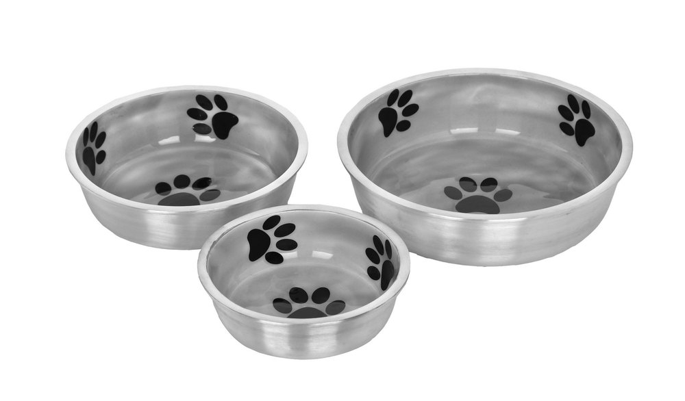 Aluminium Puppy Dish Set of 3pcs Size - 14.5/18/21.5 cm