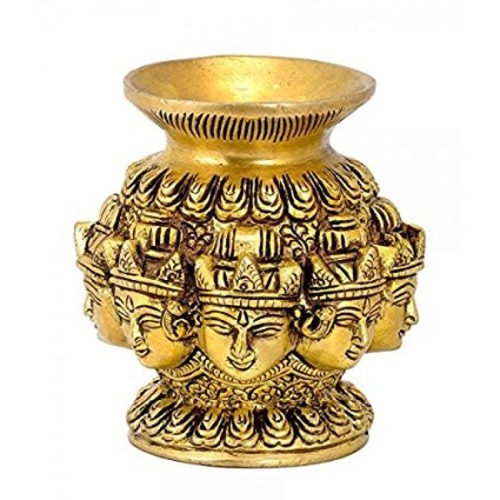 Golden Brass Ashtalakshmi Chambu . Kalash, For Home