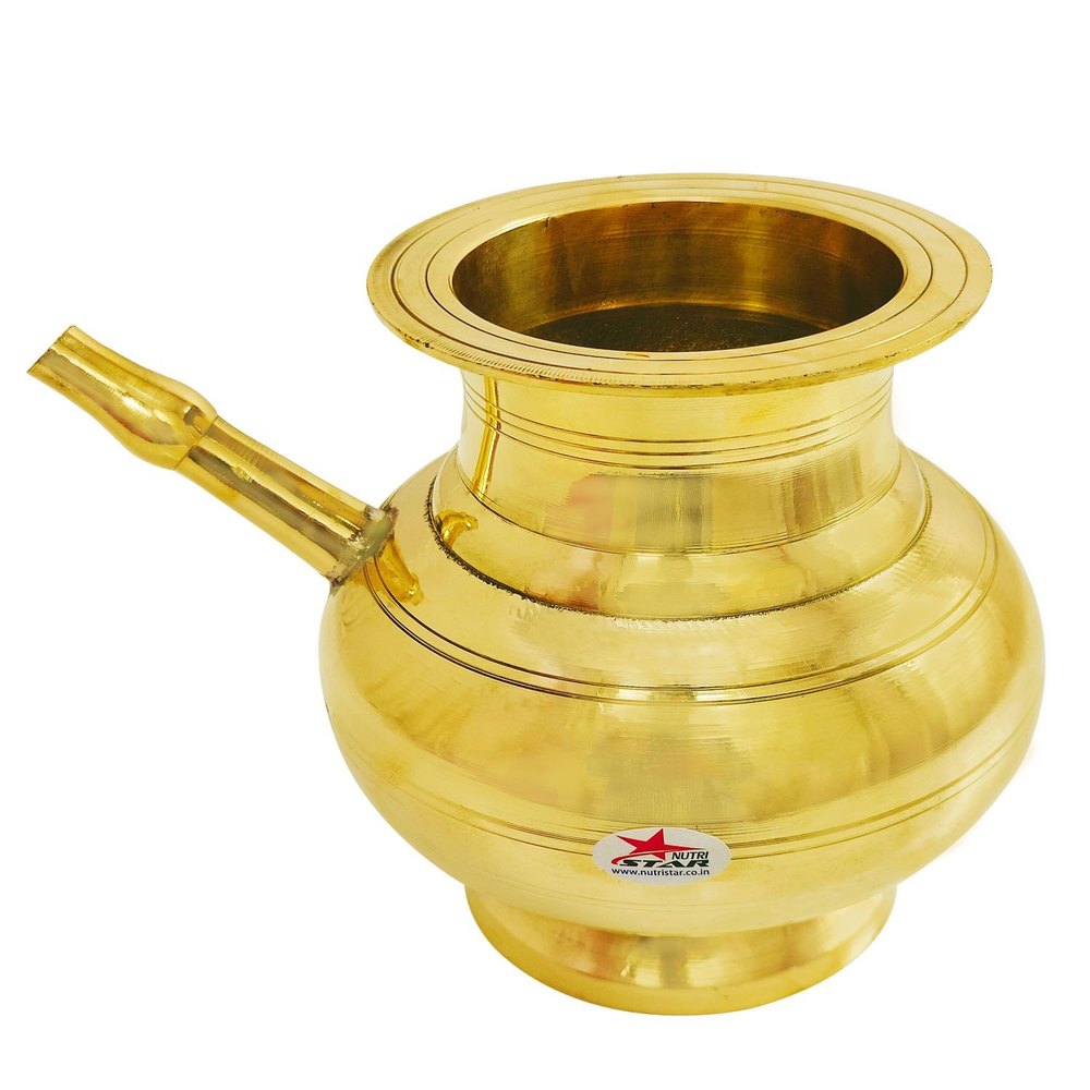 Nutristar 750 ml Brass Lota, for Home, Packaging Type: Box