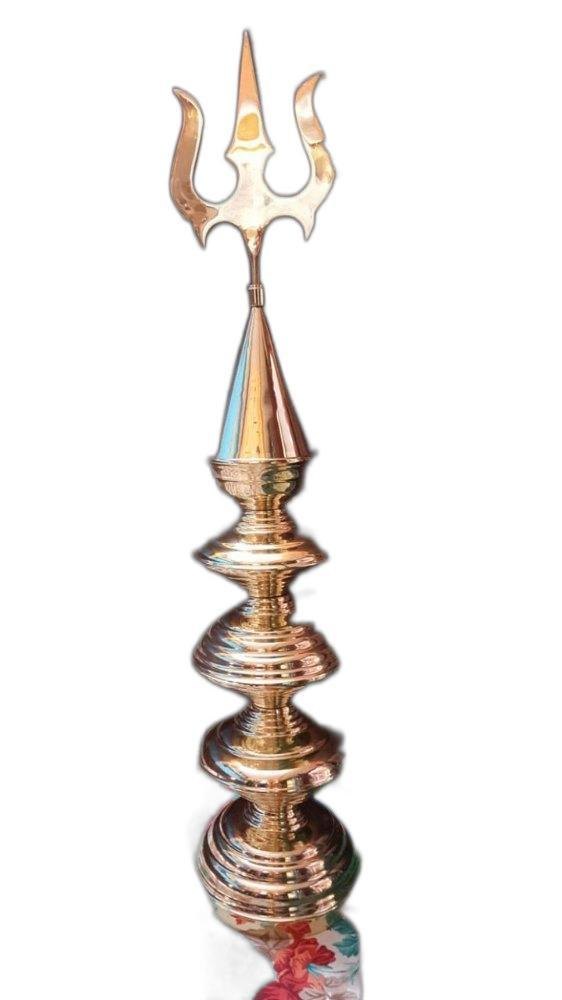 Golden Brass Mandir Kalash For Temple