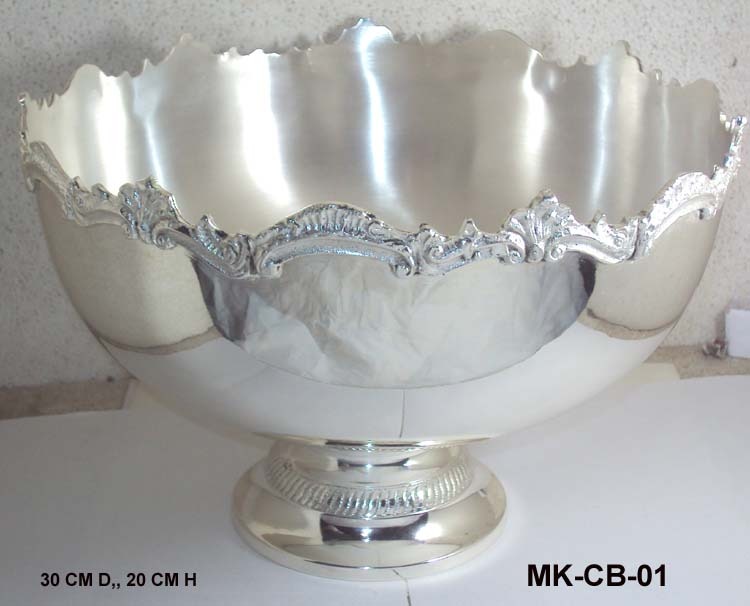 Brass Silver Plated Champagne Bowl