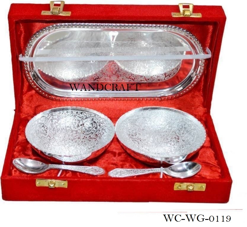 Wandcraft Exports Brass Silver Plated Bowls