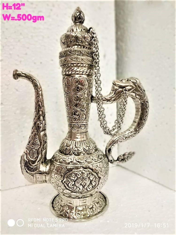 Silver Home Decor Decoration Antique Brass Surahi
