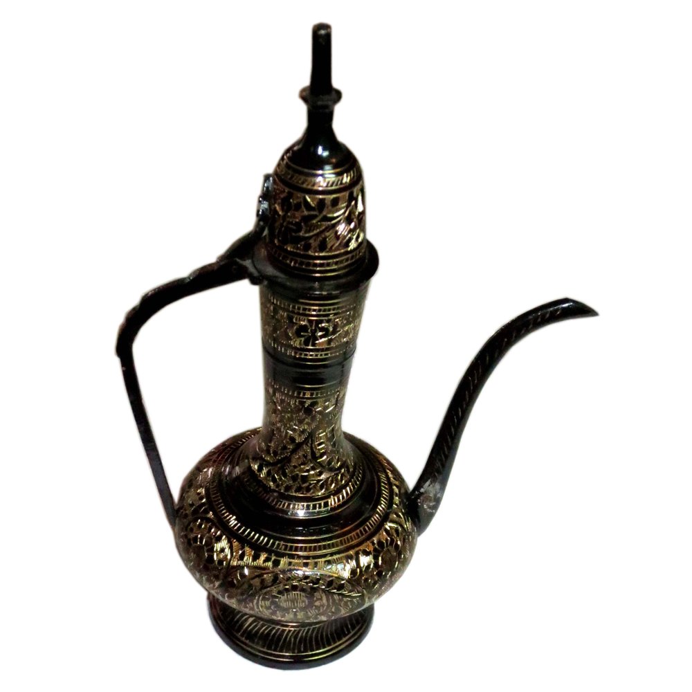 Black Unique Brass Surahi, for Decoration