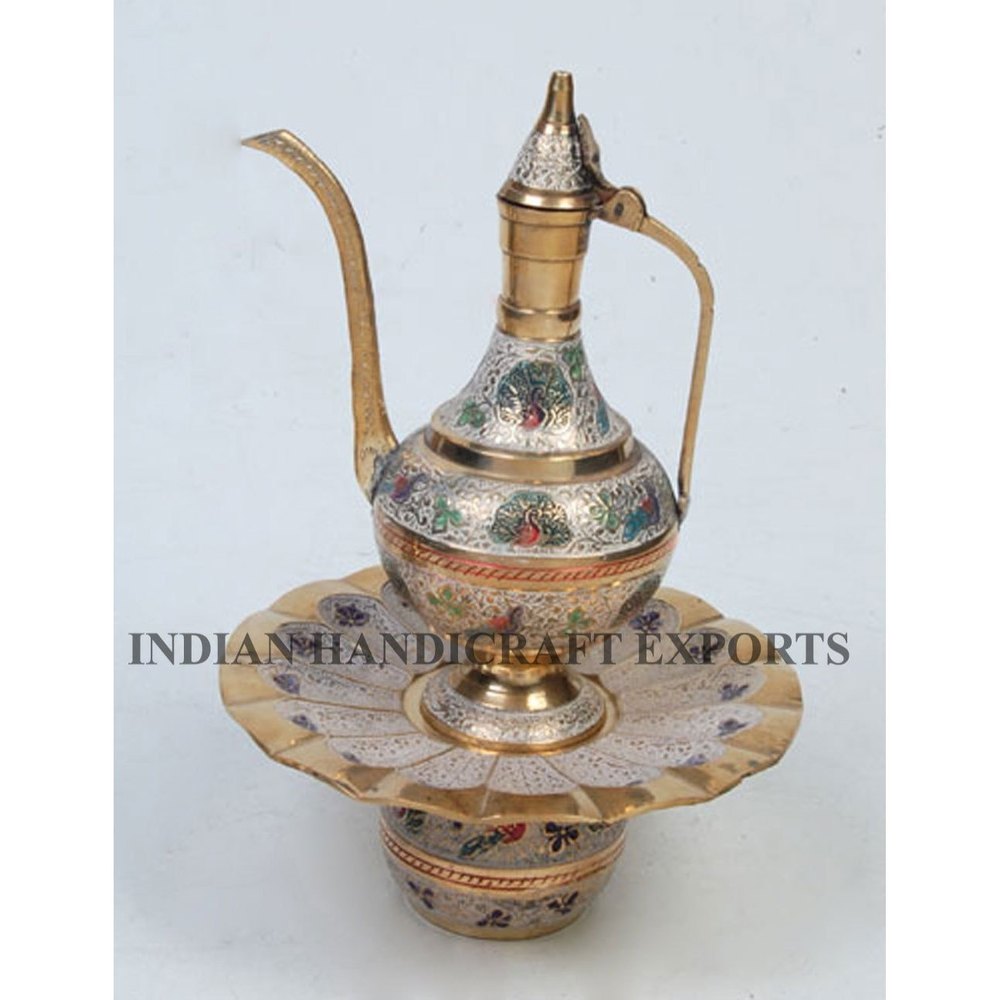 Golden Antique Brass Surahi, For Home