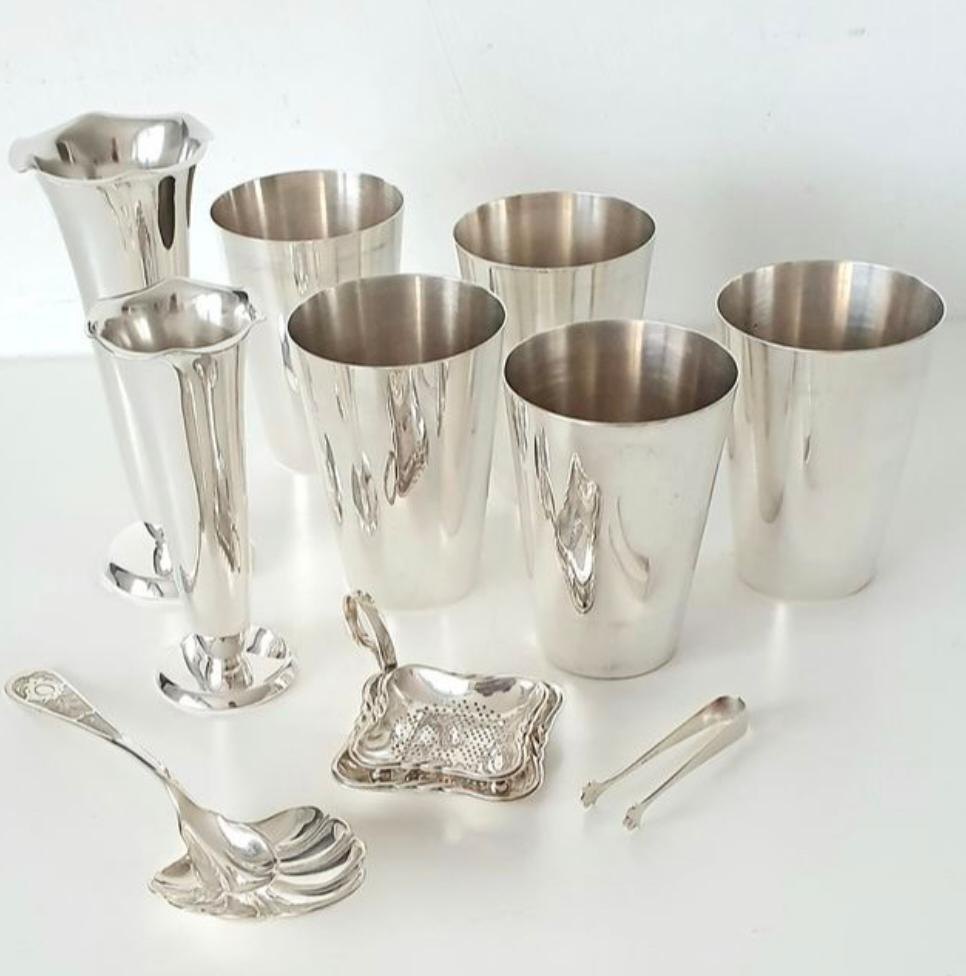 Brass Glass Set