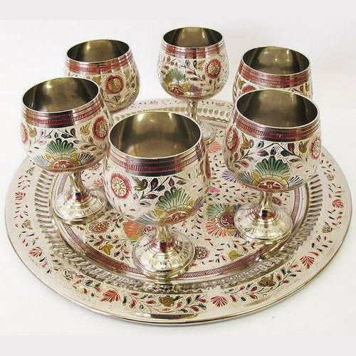 Metal Brass Wine Glass