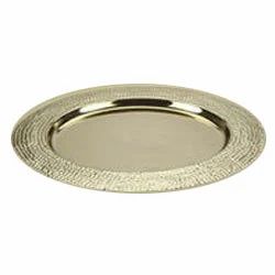 Antique Brass Charger Plates