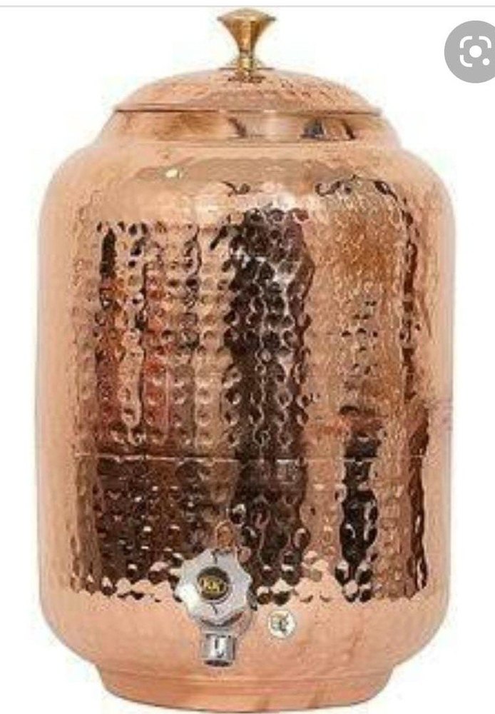 Hammered Copper Water Dispenser, Size: 5 Litre