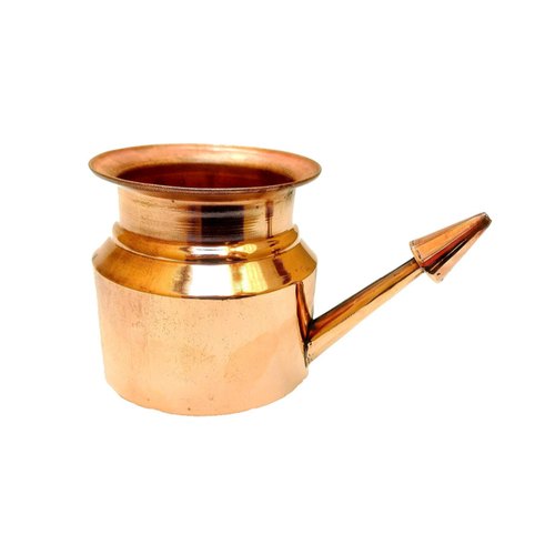 Plain Round Copper Neti Lota