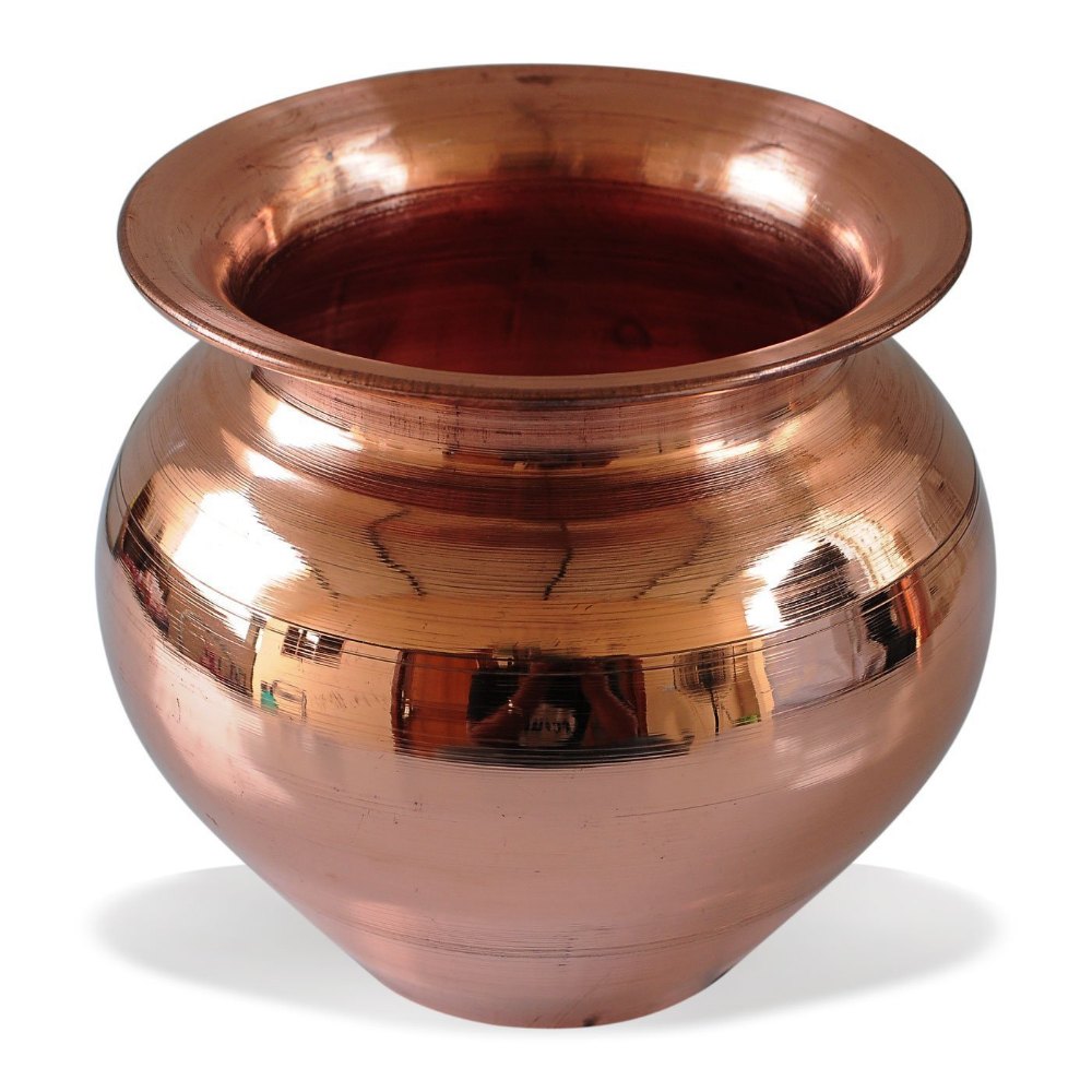 Golden Round Plain Copper Lota, For Hotel, Restaurant, Capacity: 250 -750 Ml
