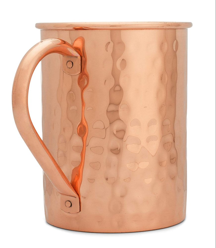 Hammered Copper Moscow Mule Mug, Size: 6 X 6 X 6 Inches