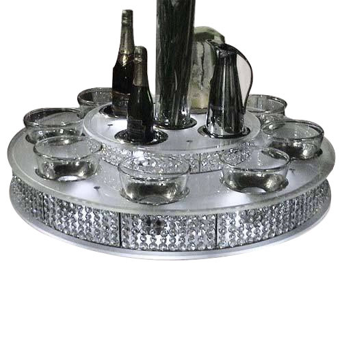 2-Tier Crystal Lazy Susan