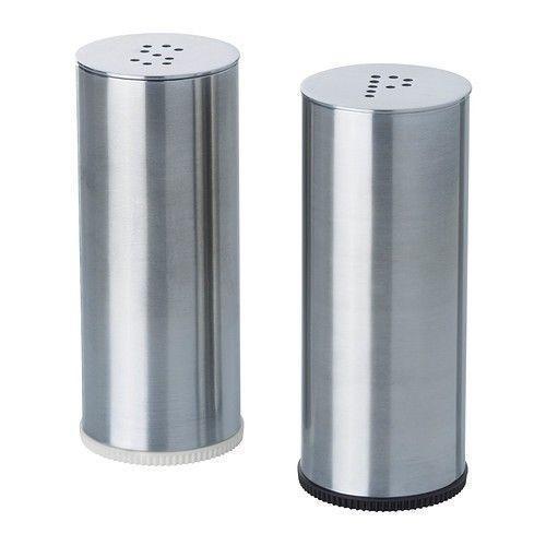 Taluka Exports Silver Stainless Steel Modern Kitchen Salt & Pepper Shaker Set, for Home