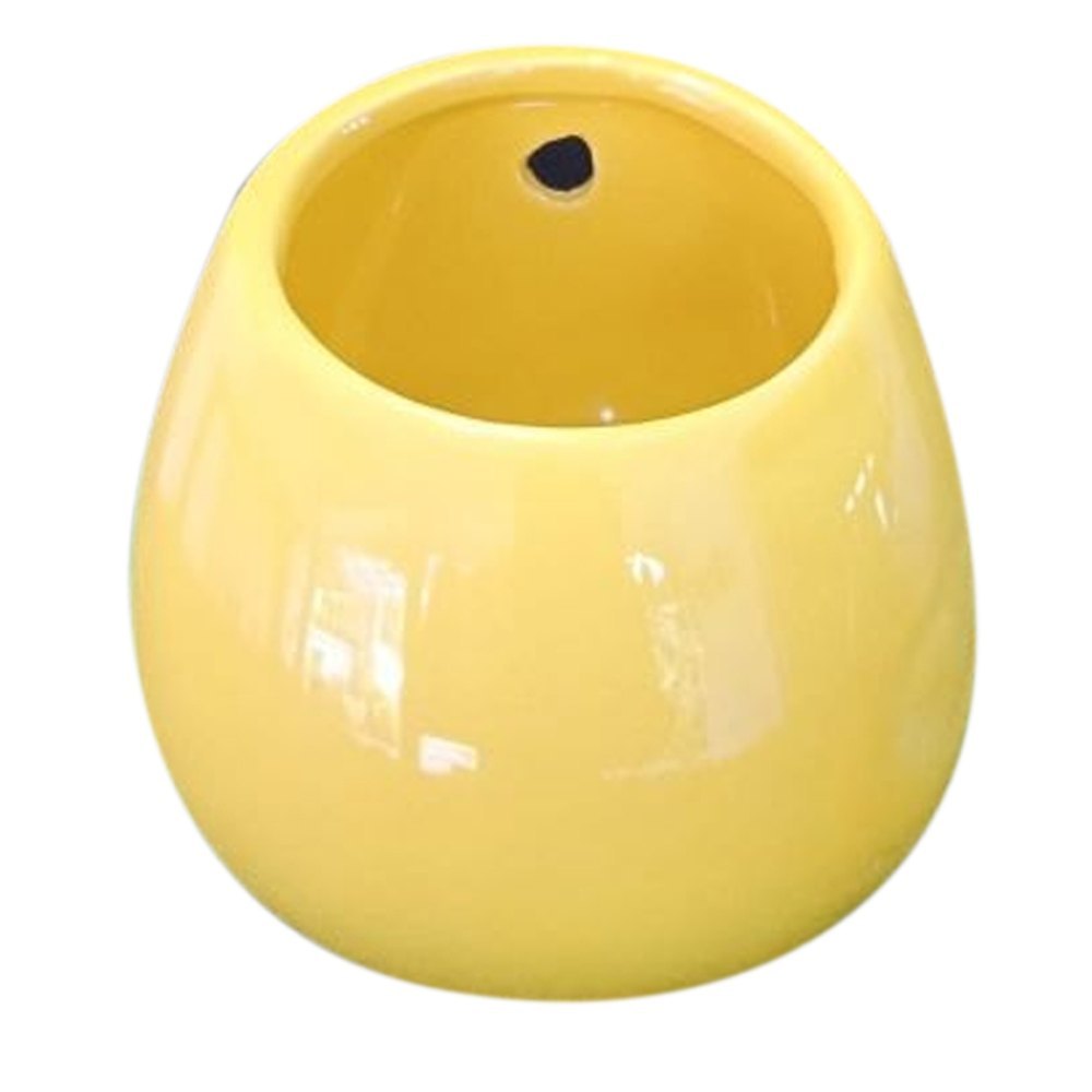 Ceramic Yellow Egg Pot