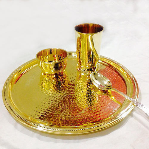 Brass Utensils Thali Set