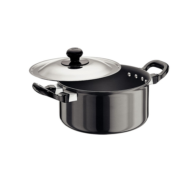 Hawkins L33 2.25 L Hard Anodised Futura Cook-n-Serve Stewpot with Stainless Steel Lid