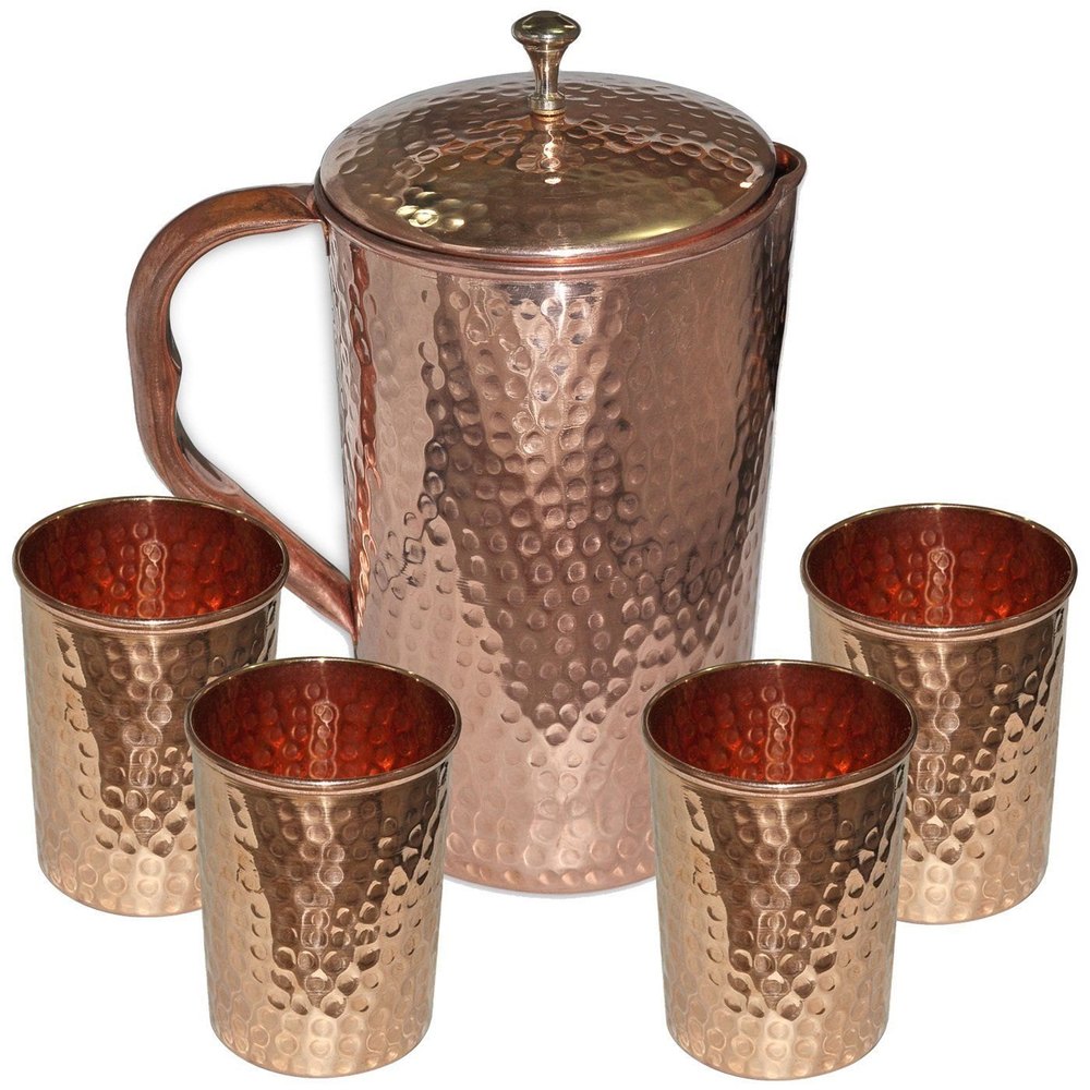 Metal Pure Copper Pitcher, For Home