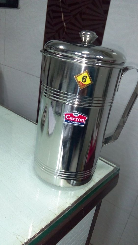 Cerron SS Stainless Steel Water Jug, For Home, Capacity: 1.5-2 Ltr