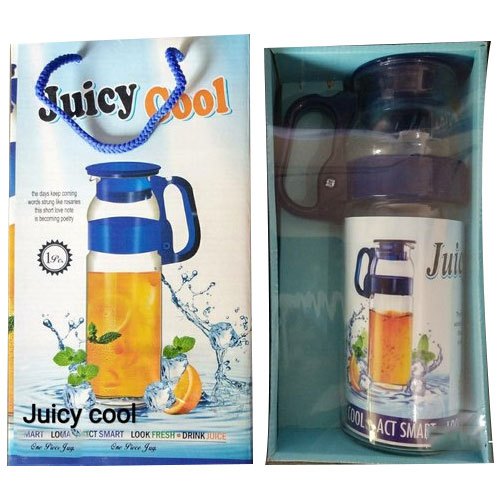 Glass Round Bottle Jug Thala, Capacity: 1.5-2 Liter