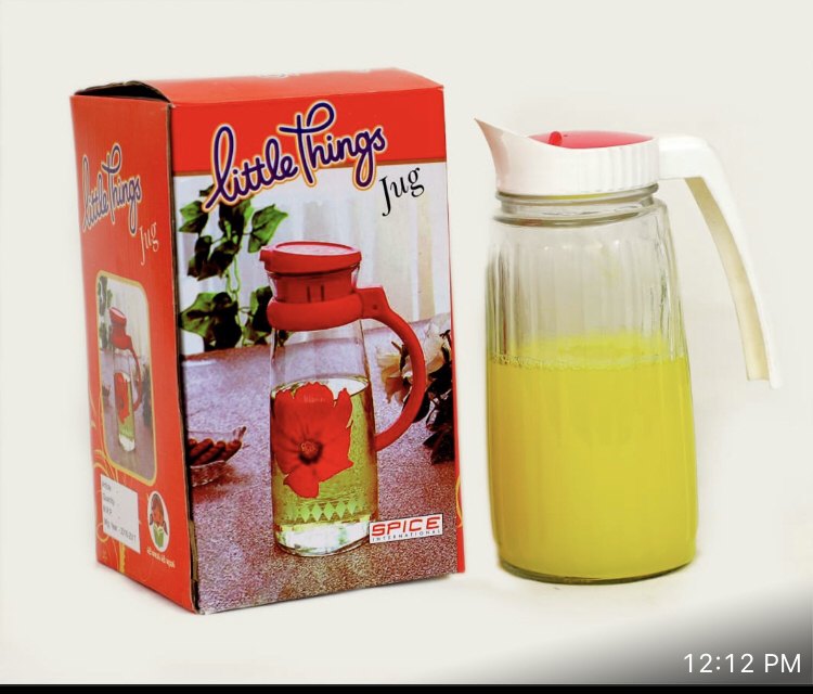 Glass transperent Jug 1Pcs For Water/Juice, Capacity: 1 litres