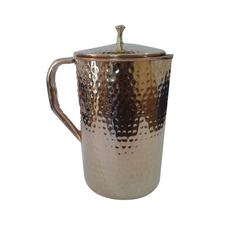 1.5 Liter Hammered Copper Jug, For Water Storage