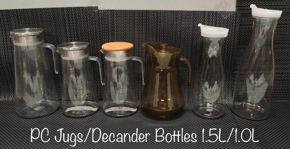 Plastic Capacity: 1 Litre Polycarbonate Water Jug, For Hotel